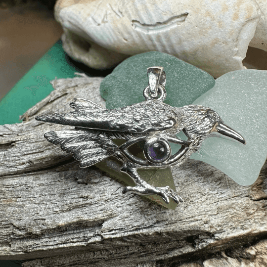 Rona Raven Necklace - 18 / Amethyst