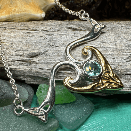 Koribella Trinity Knot Necklace - Amethyst