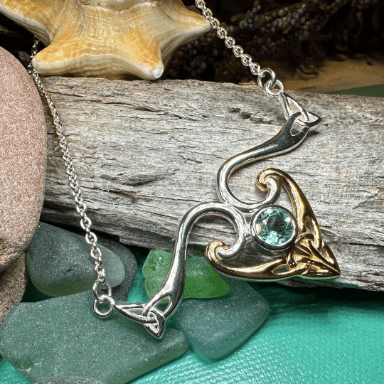 Koribella Trinity Knot Necklace - Amethyst