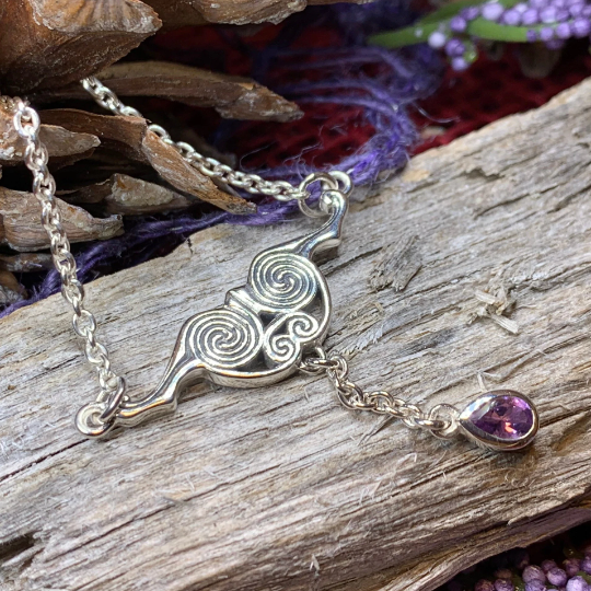Liosa Celtic Spiral Necklace