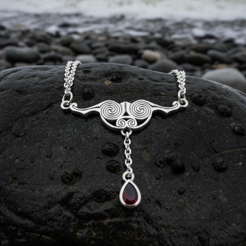 Liosa Celtic Spiral Necklace