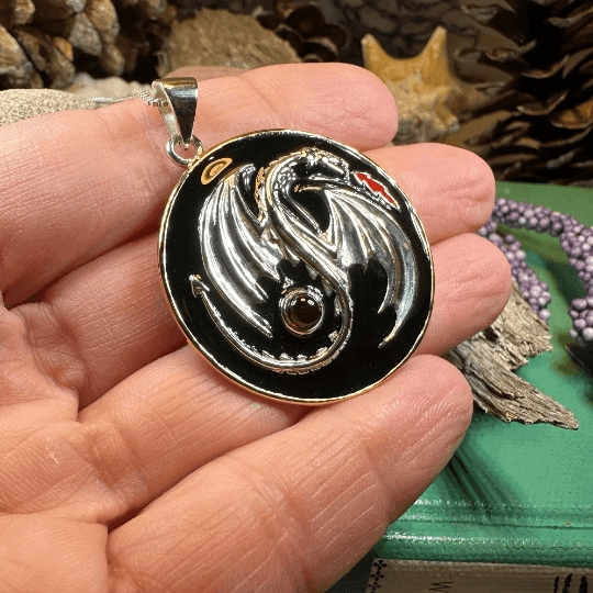 Dragon Yin Yang Necklace - 18