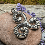 Celtic Triskele Necklace - 18
