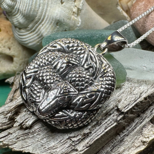 Forever Bound Celtic Snake Necklace