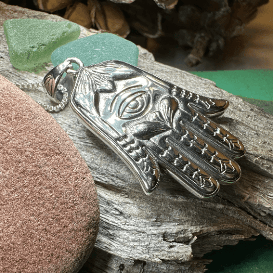 Love Hamsa Hand Necklace - 18