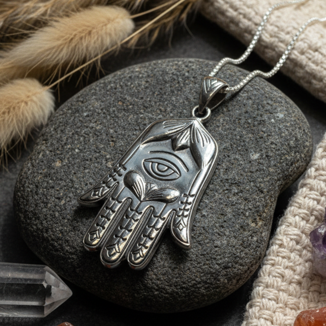 Love Hamsa Hand Necklace
