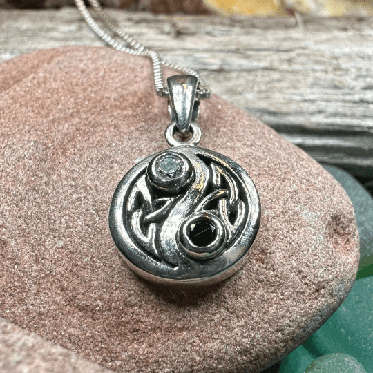 Celtic Yin Yang Necklace - 18