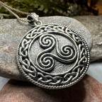 Aglimar Celtic Spiral Necklace