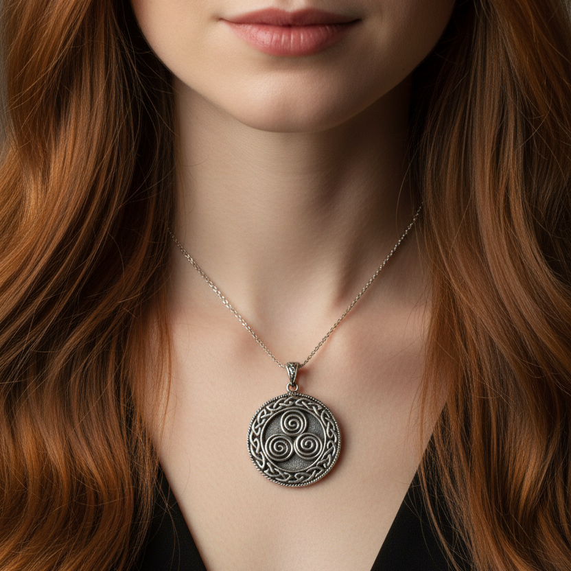 Adalgard Celtic Spiral Necklace