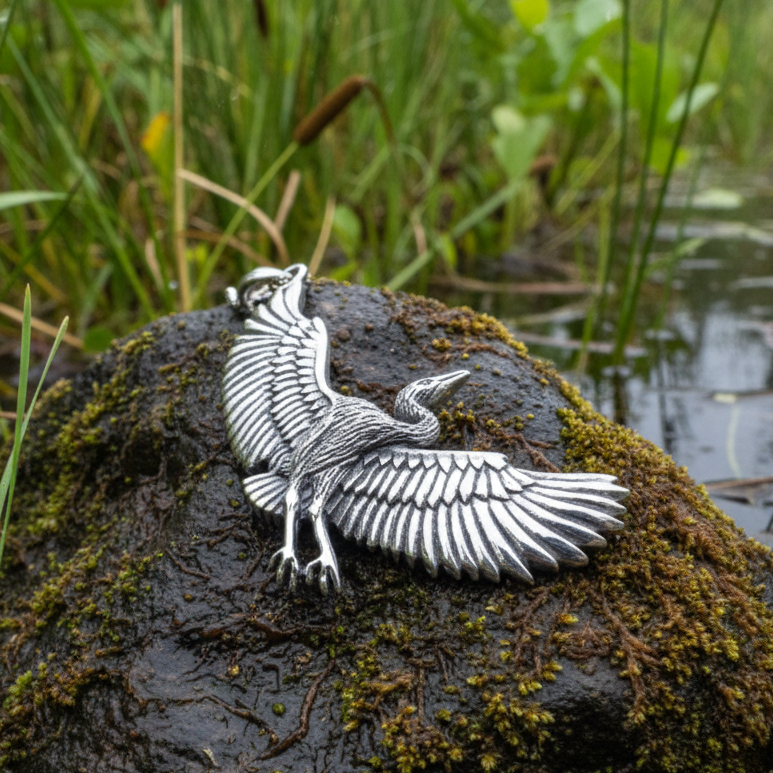 Crane Necklace