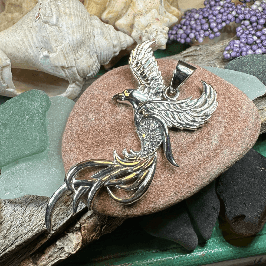 Firebird Phoenix Necklace - 18 / Amethyst