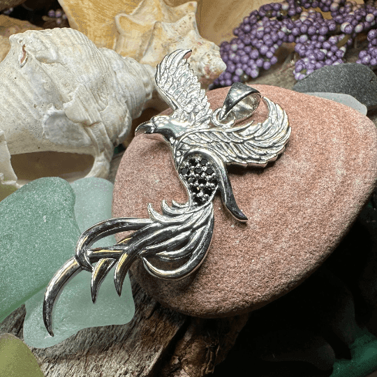 Firebird Phoenix Necklace - 18 / Amethyst