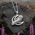 Celtic Midnight Owl Necklace