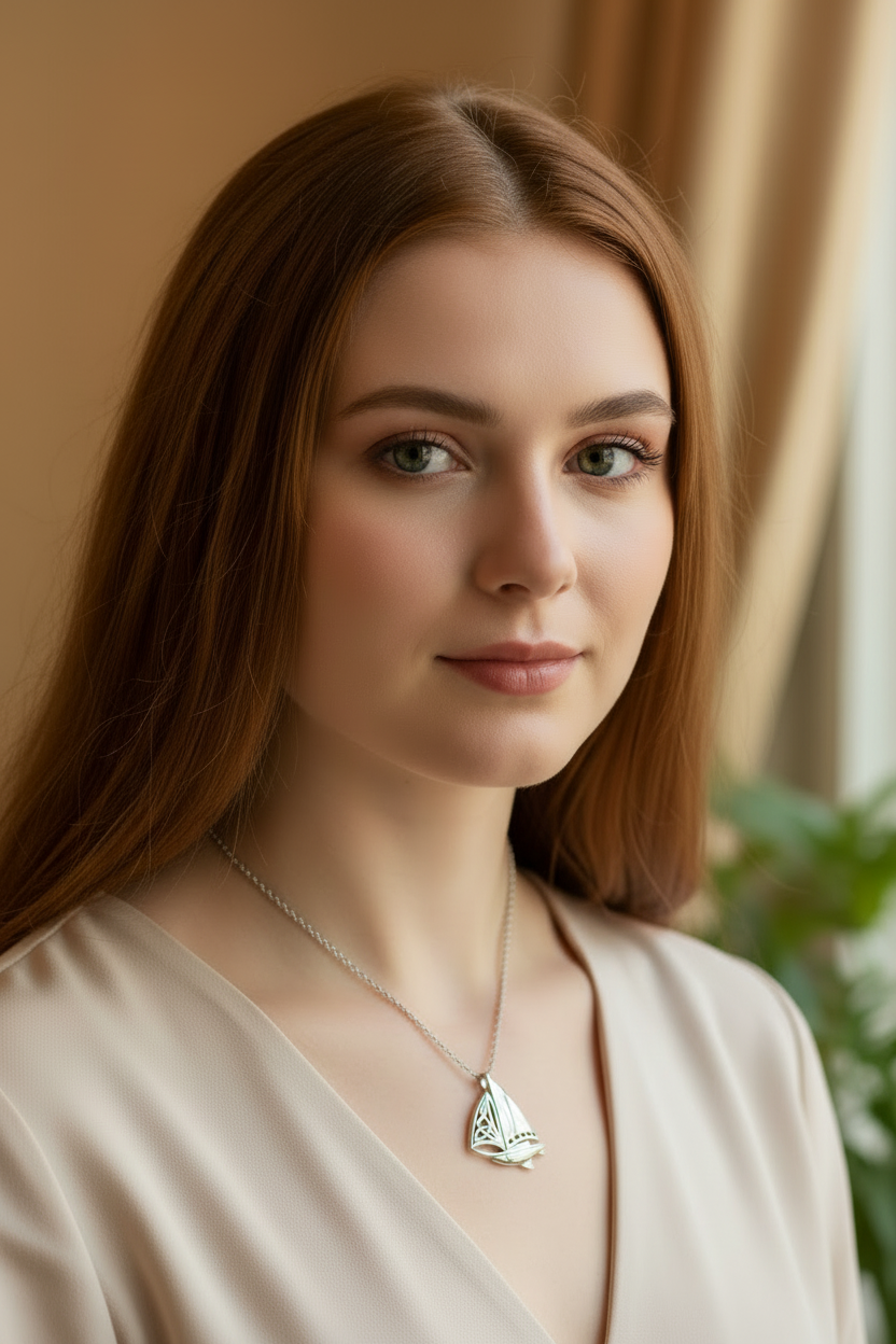 Celtic Sailboat Necklace
