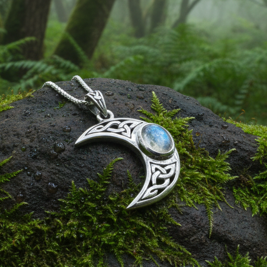 Arlynn Celtic Moon Necklace