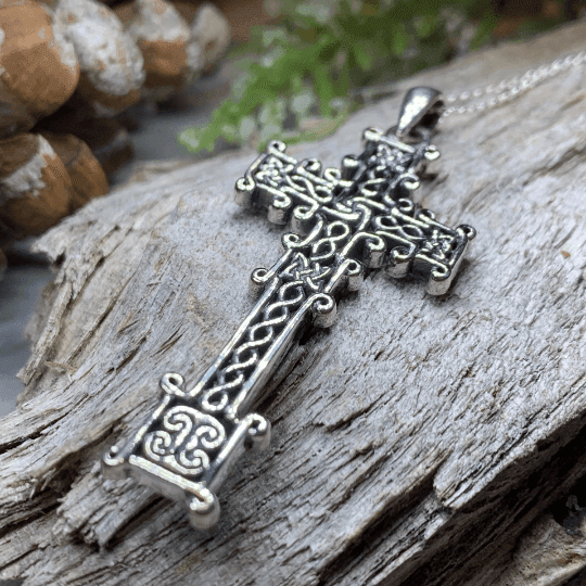 Scottish Skinnet Cross Necklace - 