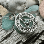 Nyx Trinity Knot Necklace - Amethyst