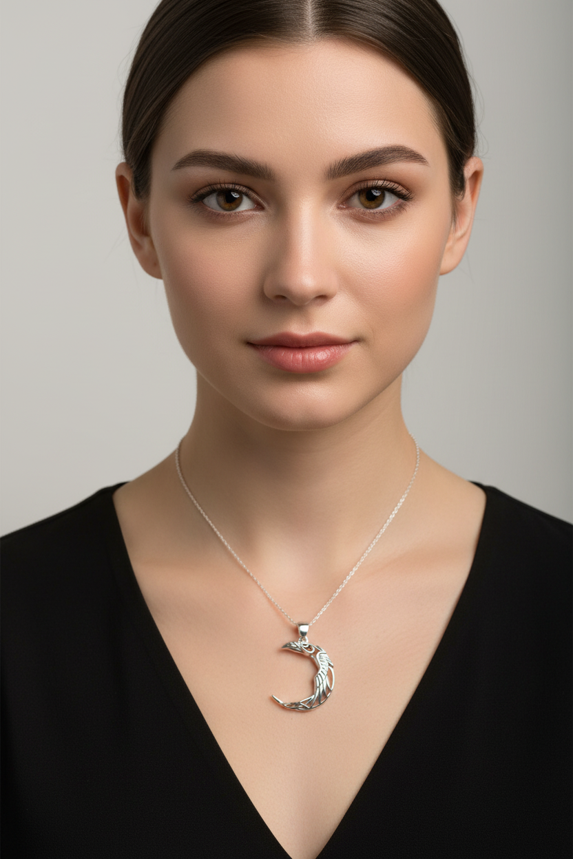 Raven Moon Necklace