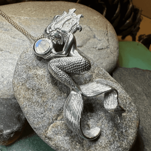 Moonstone Mermaid Necklace - 