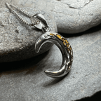 Trinity Knot Crescent Moon Necklace - 18