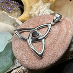 McKenna Trinity Knot Heart Necklace