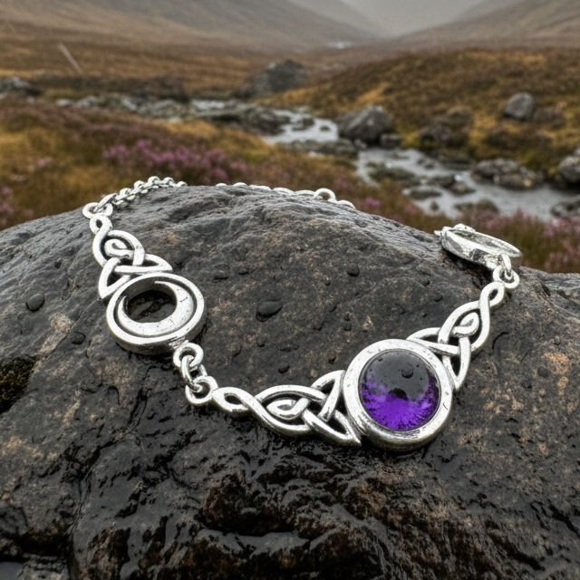 Celtic Triple Moon Necklace