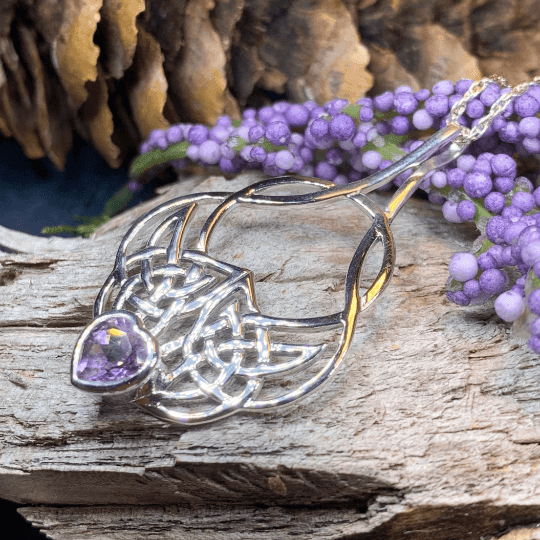 Endless Love Celtic Knot Necklace - Amethyst