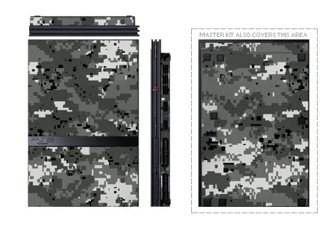 Sony PS2 Slim Skin - Digital Urban Camo