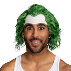 Psycho Clown Joke Villain Green Hair Wig