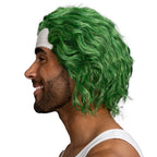 Psycho Clown Joke Villain Green Hair Wig
