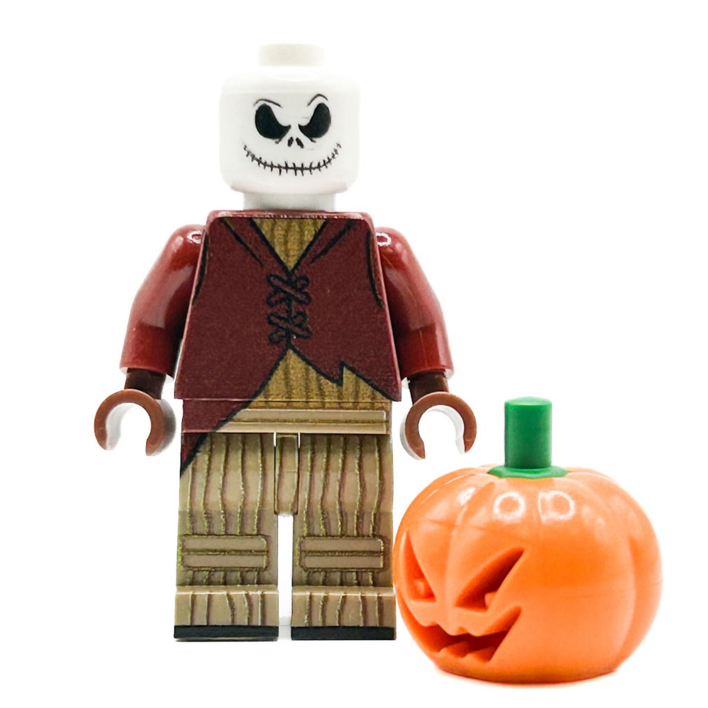 Pumpkin King Minifig made using LEGO parts