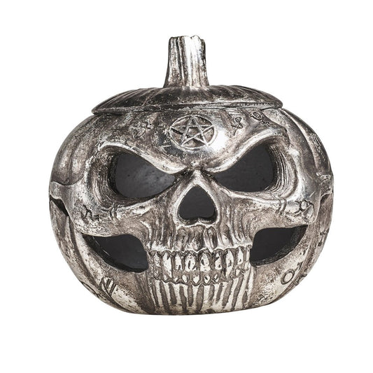 Pumpkin Skull Pot Trinket Box-0