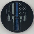 Punisher American Flag Blue Line Hitch Cover