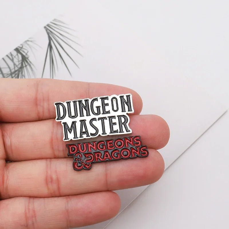 Punk DnD Dungeon Master Dungeons and Dragons Enamel pin Custom Brooch Bag Clothes D20 Badges Role playing Game Jewelry for Fans