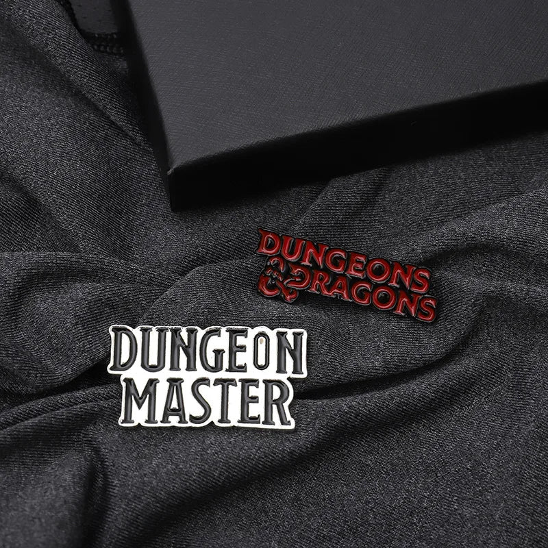 Punk DnD Dungeon Master Dungeons and Dragons Enamel pin Custom Brooch Bag Clothes D20 Badges Role playing Game Jewelry for Fans