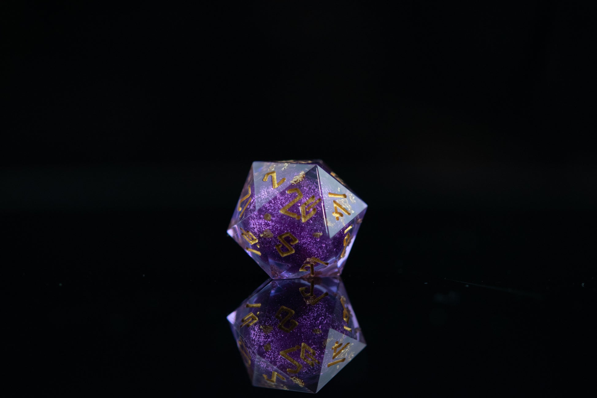 Purple Mage Liquid Core Dice Set