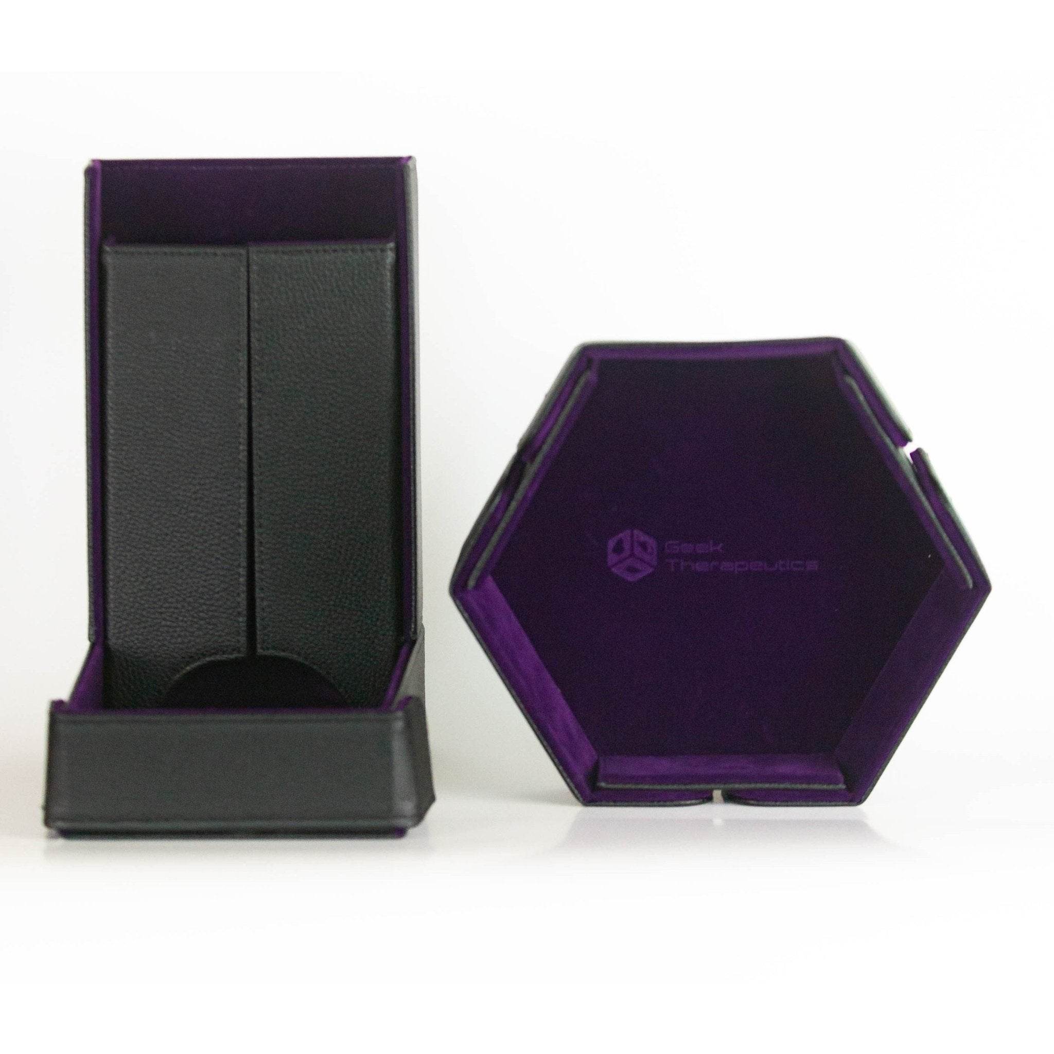 Purple Magnetic Travel Foldable Dice Tower - 
