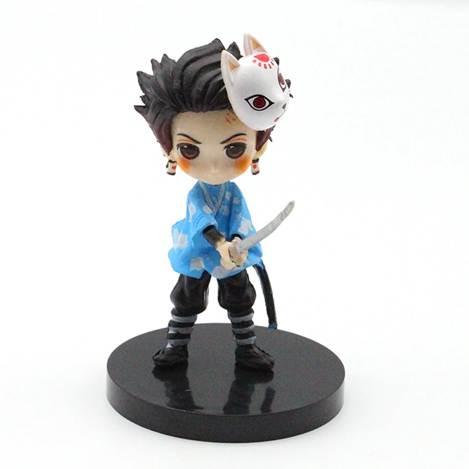 Q Posket Figure Wholesale Demon Slayer Mini Figurine 6pcs/12pcs/Sets Kimetsu No Yaiba