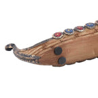 Retro Carving Viking Dragon Boat Incense Stick Holder - 