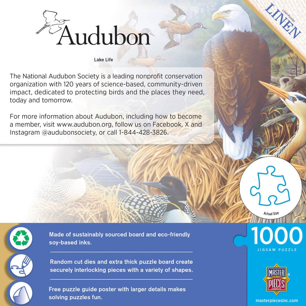 Audubon - Lake Life 1000 Piece Jigsaw Puzzle