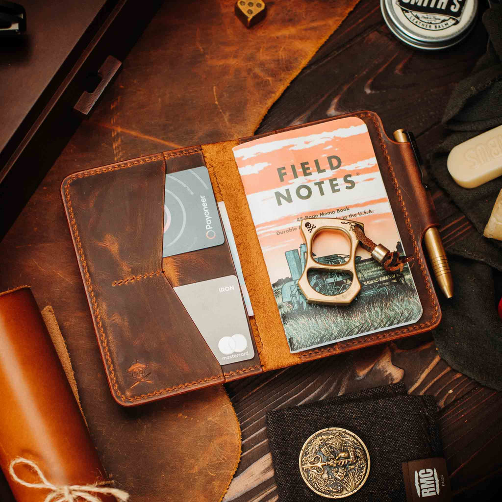 Quartermaster v2 – Leather Passport Wallet with Velcro | Pirate Goods