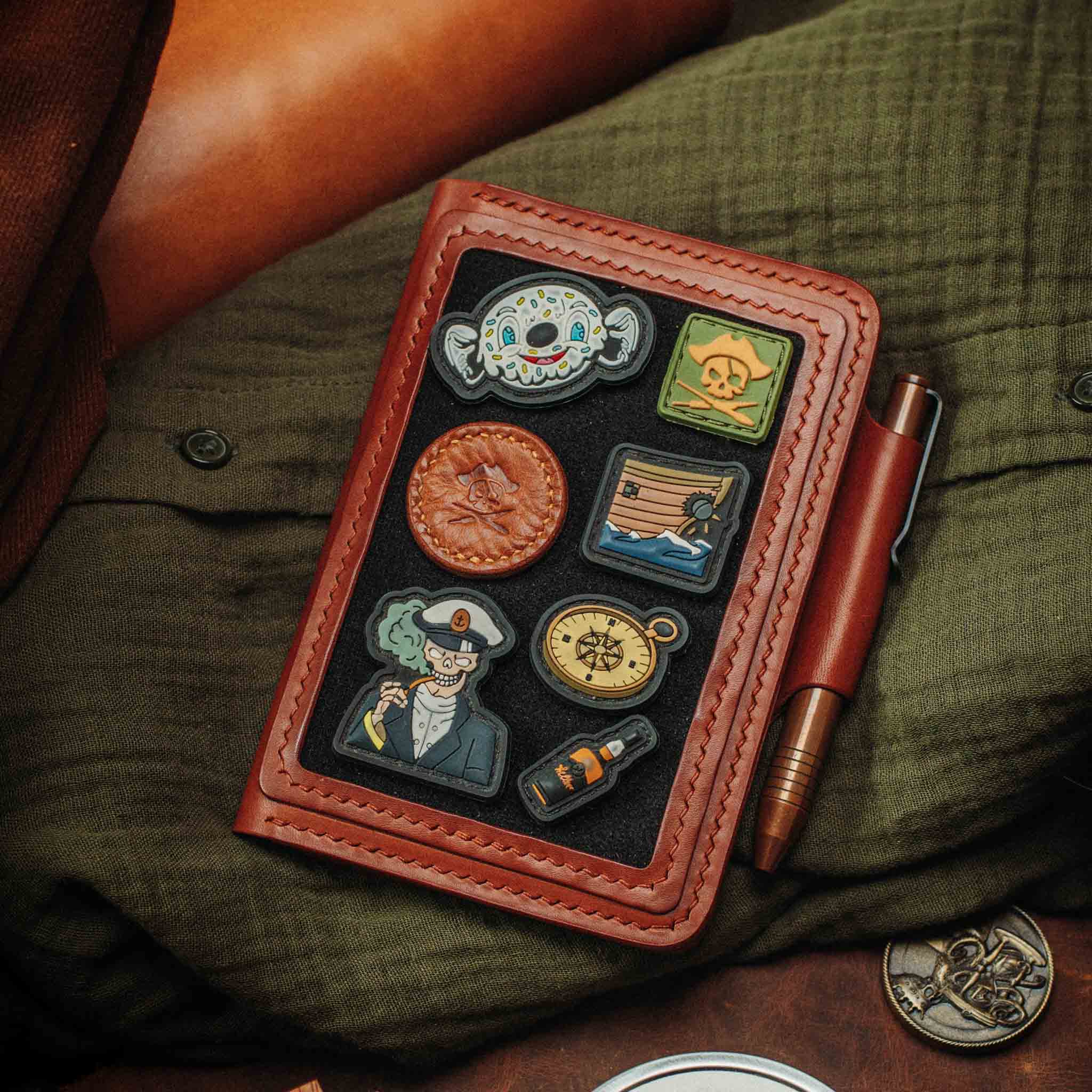 Quartermaster v2 – Leather Passport Wallet with Velcro | Pirate Goods