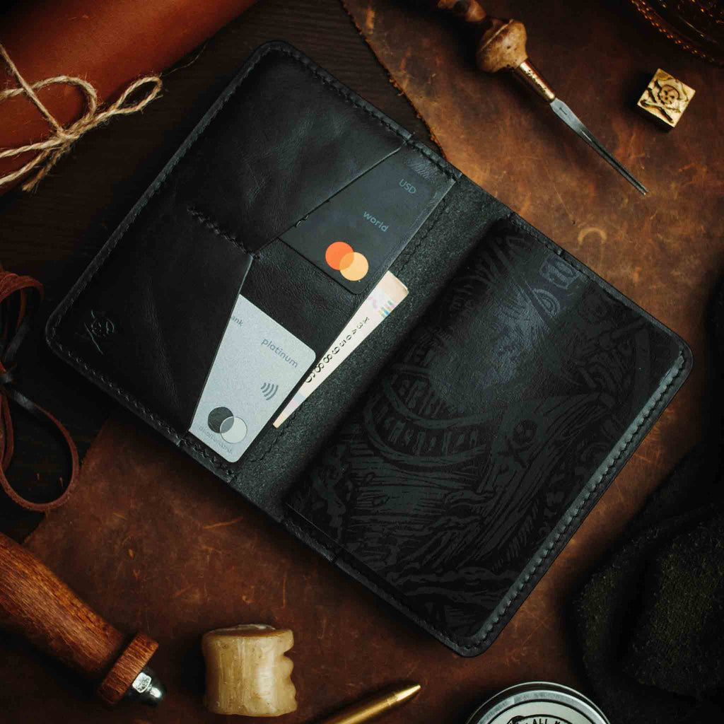 Quartermaster v2 – Leather Passport Wallet with Velcro | Pirate Goods