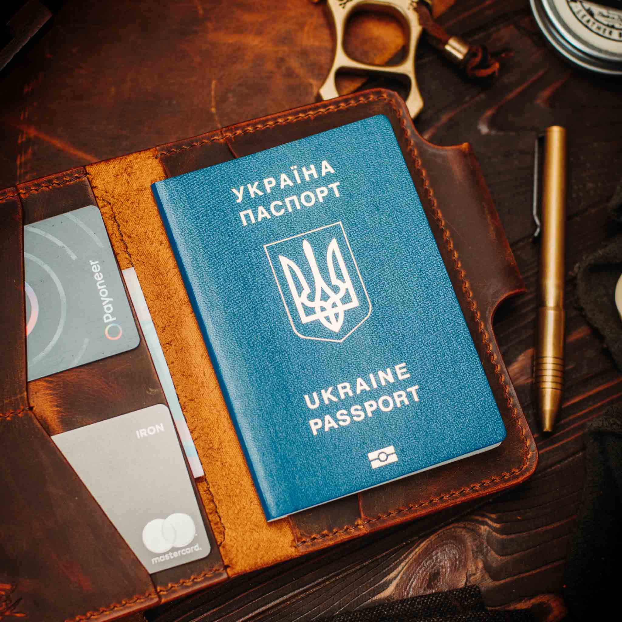 Quartermaster v2 – Leather Passport Wallet with Velcro | Pirate Goods