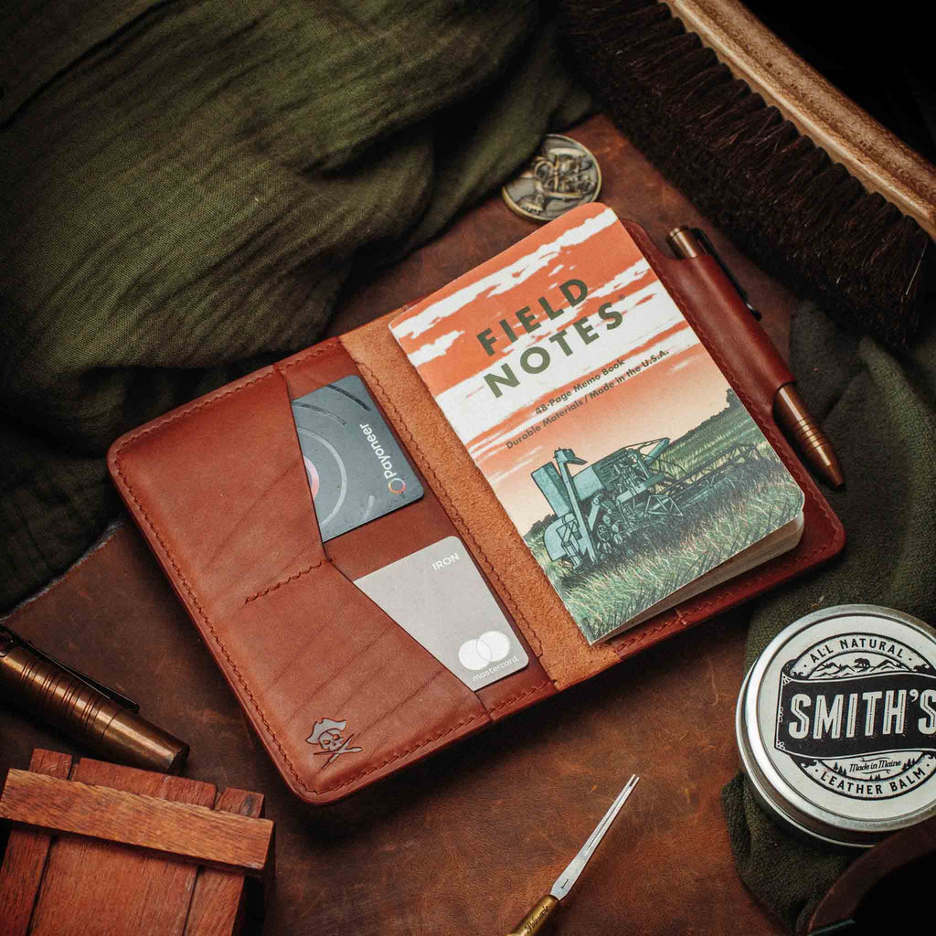 Quartermaster v2 – Leather Passport Wallet with Velcro | Pirate Goods