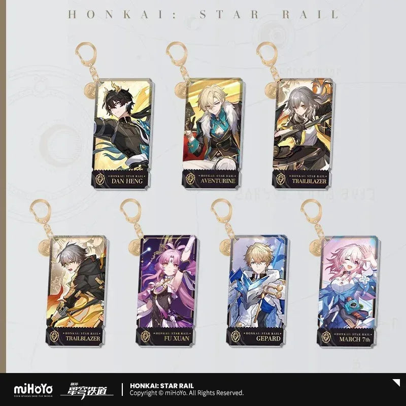 The Preservation Character Warp Artwork Acrylic Keychain Honkai: Star Rail