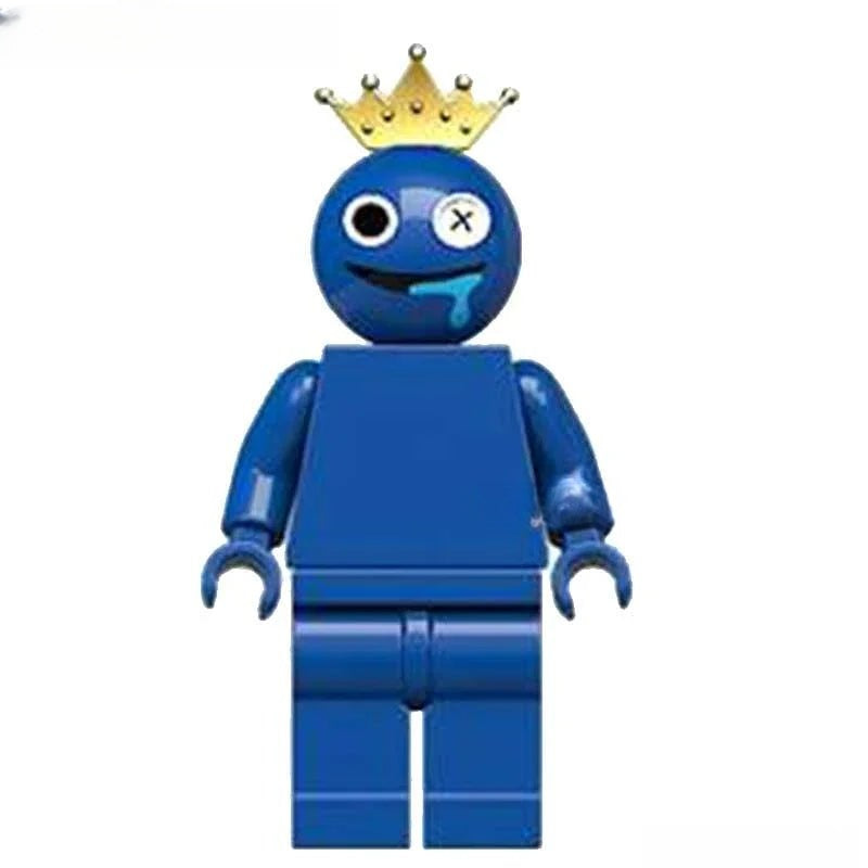 Rainbow Friends Blue Character Lego Minifigures Custom Toys