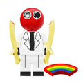Rainbow Friends Red Scientist Lego Minifigures Custom Toys