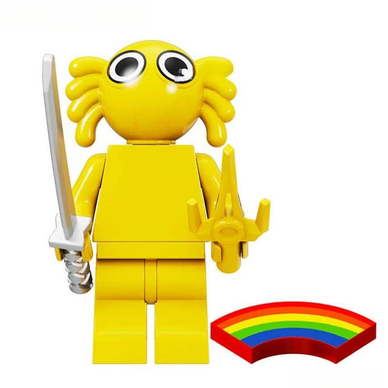 Rainbow Friends Yellow Character Lego Minifigures Custom  Toys