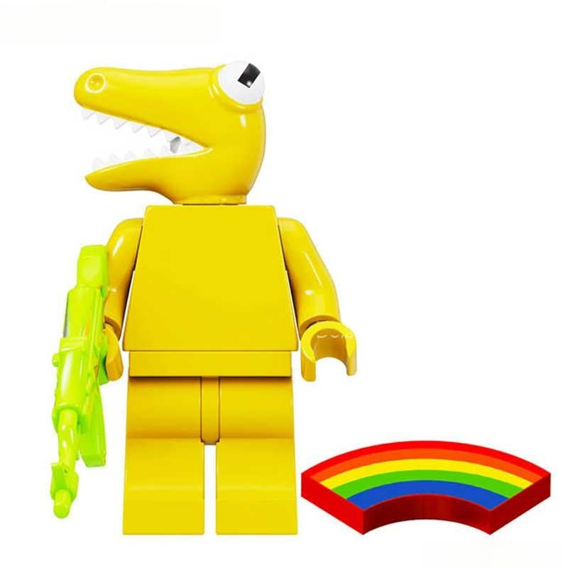 Rainbow Friends Yellow Lego Minifigures Custom Toys